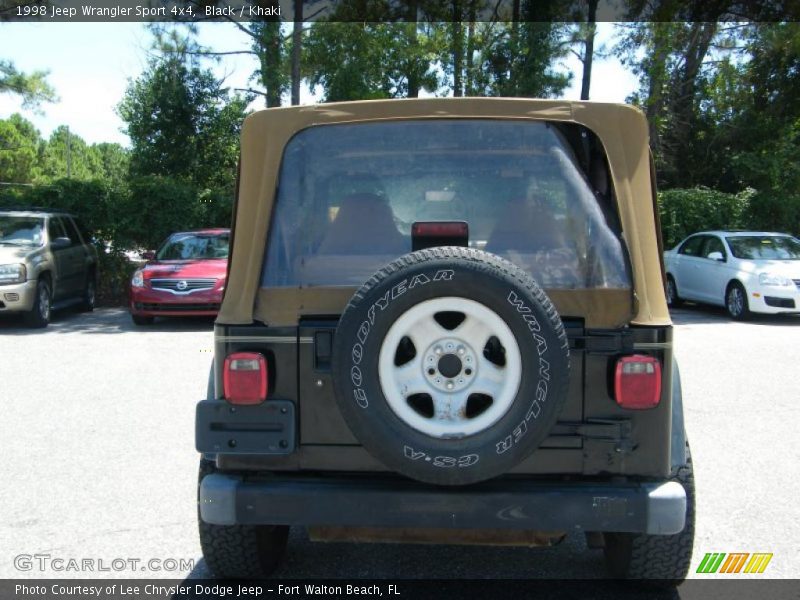 Black / Khaki 1998 Jeep Wrangler Sport 4x4