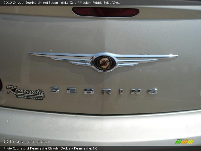 White Gold / Medium Pebble Beige/Cream 2010 Chrysler Sebring Limited Sedan