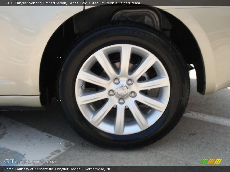 White Gold / Medium Pebble Beige/Cream 2010 Chrysler Sebring Limited Sedan