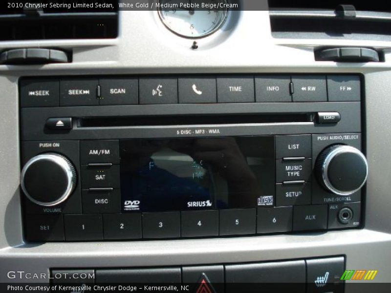White Gold / Medium Pebble Beige/Cream 2010 Chrysler Sebring Limited Sedan