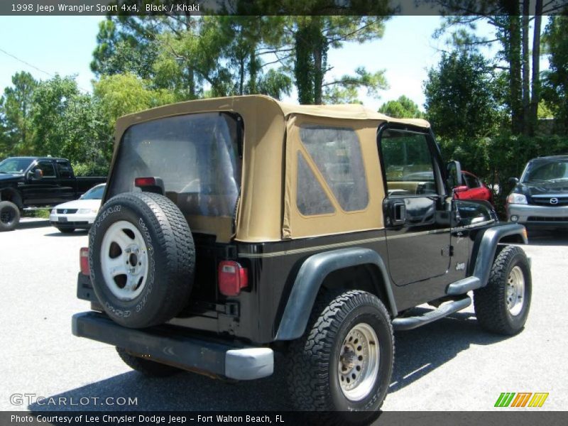 Black / Khaki 1998 Jeep Wrangler Sport 4x4