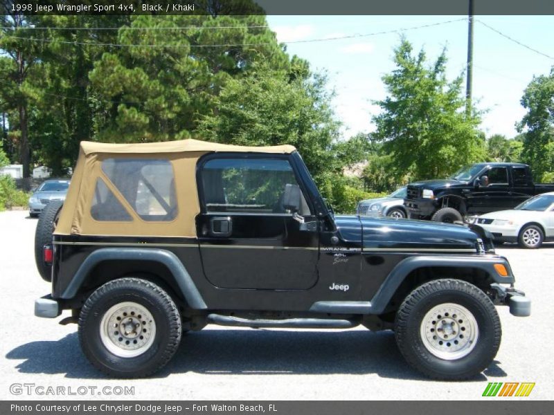 Black / Khaki 1998 Jeep Wrangler Sport 4x4