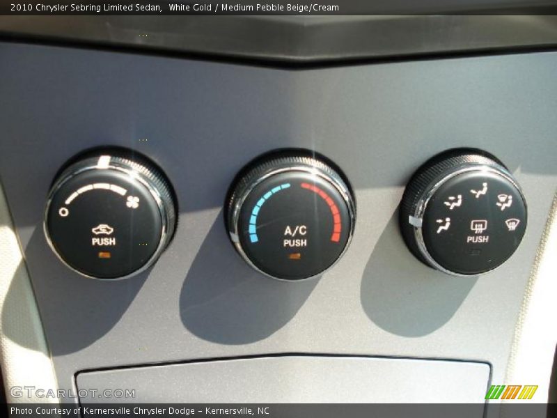 White Gold / Medium Pebble Beige/Cream 2010 Chrysler Sebring Limited Sedan