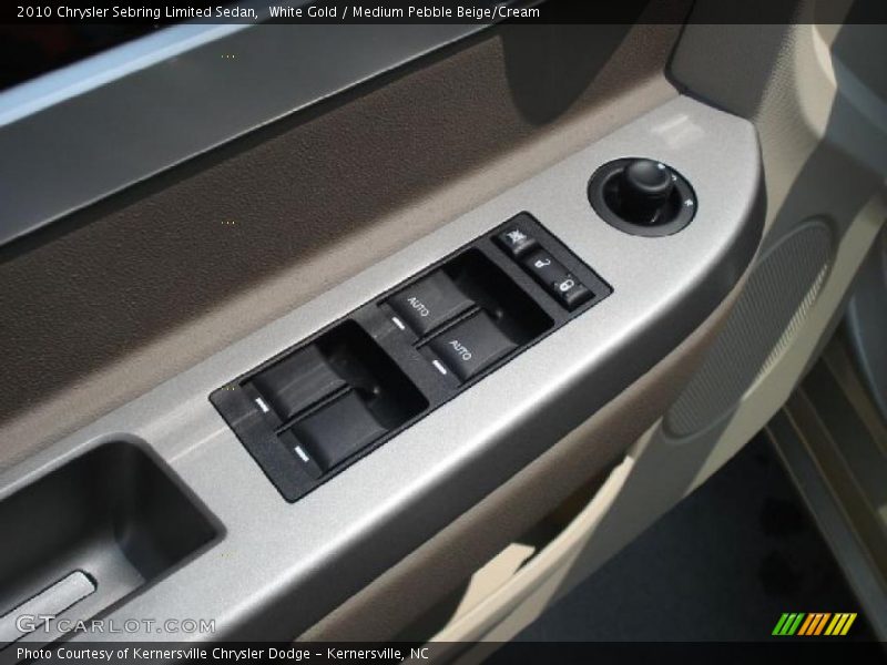 White Gold / Medium Pebble Beige/Cream 2010 Chrysler Sebring Limited Sedan