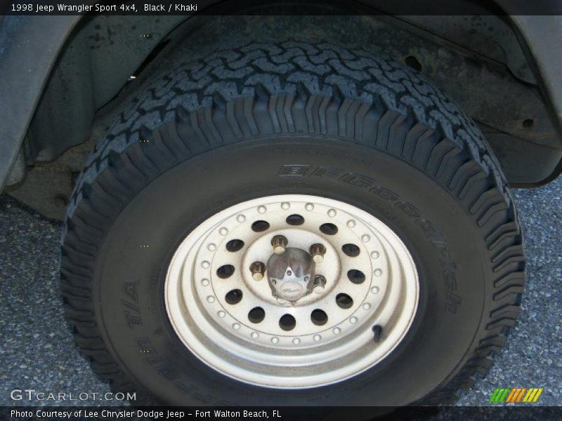 Black / Khaki 1998 Jeep Wrangler Sport 4x4
