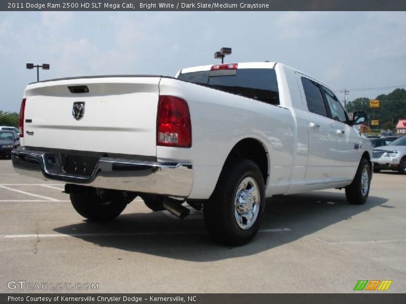 Bright White / Dark Slate/Medium Graystone 2011 Dodge Ram 2500 HD SLT Mega Cab