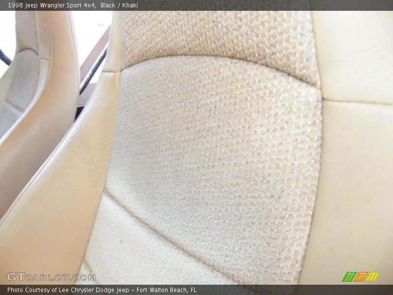 Black / Khaki 1998 Jeep Wrangler Sport 4x4