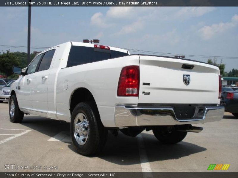 Bright White / Dark Slate/Medium Graystone 2011 Dodge Ram 2500 HD SLT Mega Cab