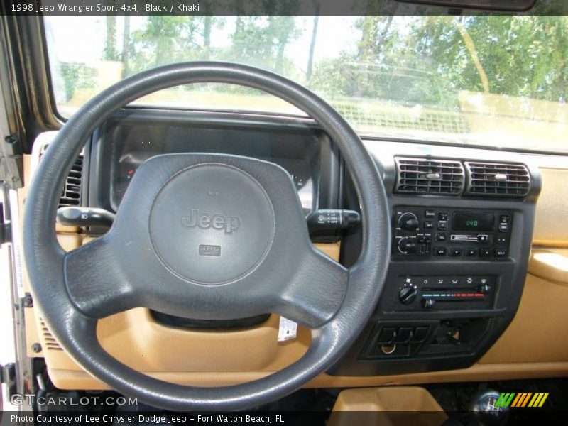 Black / Khaki 1998 Jeep Wrangler Sport 4x4
