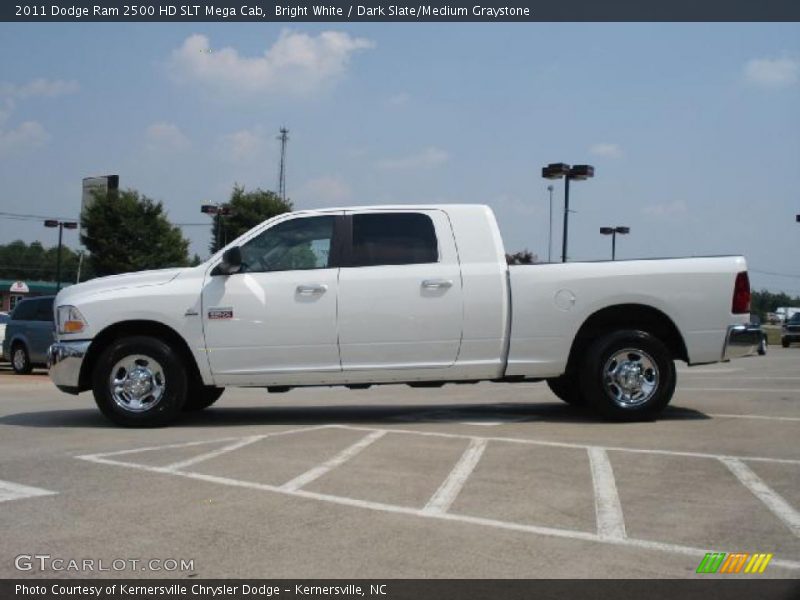 Bright White / Dark Slate/Medium Graystone 2011 Dodge Ram 2500 HD SLT Mega Cab