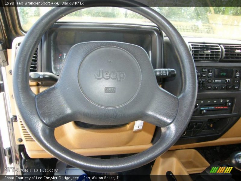 Black / Khaki 1998 Jeep Wrangler Sport 4x4