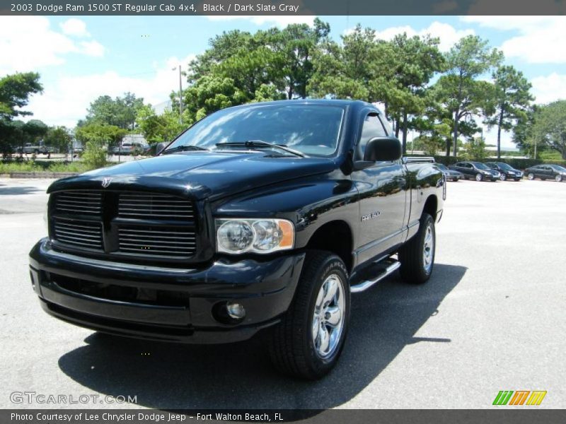 Black / Dark Slate Gray 2003 Dodge Ram 1500 ST Regular Cab 4x4