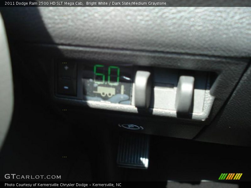 Bright White / Dark Slate/Medium Graystone 2011 Dodge Ram 2500 HD SLT Mega Cab