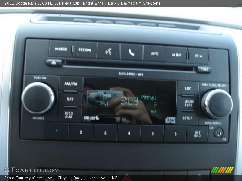 Bright White / Dark Slate/Medium Graystone 2011 Dodge Ram 2500 HD SLT Mega Cab