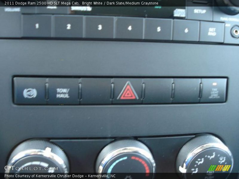 Bright White / Dark Slate/Medium Graystone 2011 Dodge Ram 2500 HD SLT Mega Cab