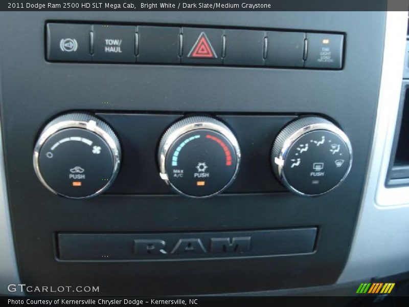 Bright White / Dark Slate/Medium Graystone 2011 Dodge Ram 2500 HD SLT Mega Cab