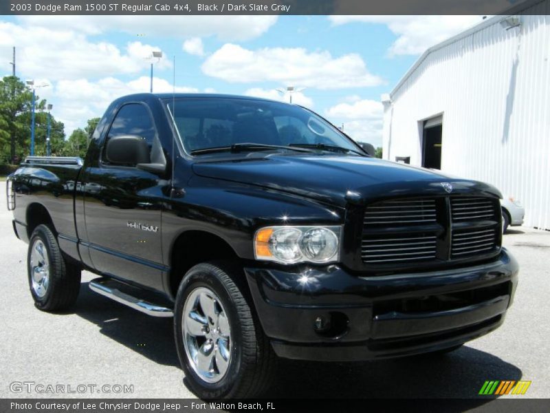 Black / Dark Slate Gray 2003 Dodge Ram 1500 ST Regular Cab 4x4