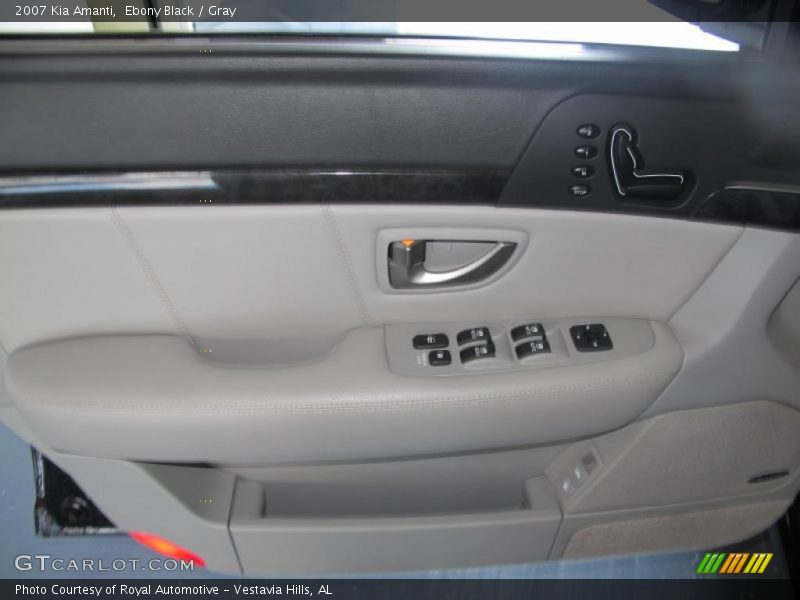 Ebony Black / Gray 2007 Kia Amanti