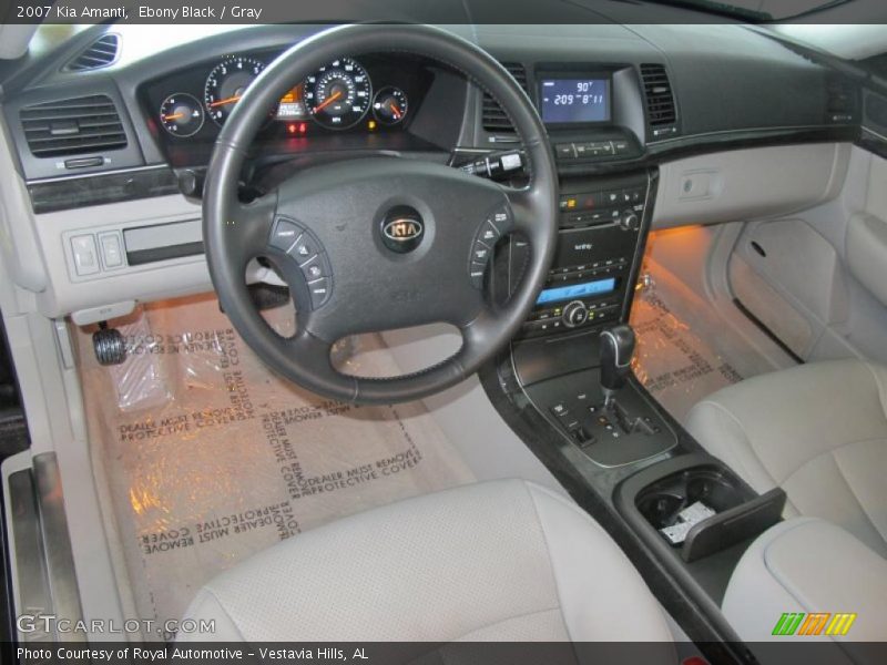 Ebony Black / Gray 2007 Kia Amanti