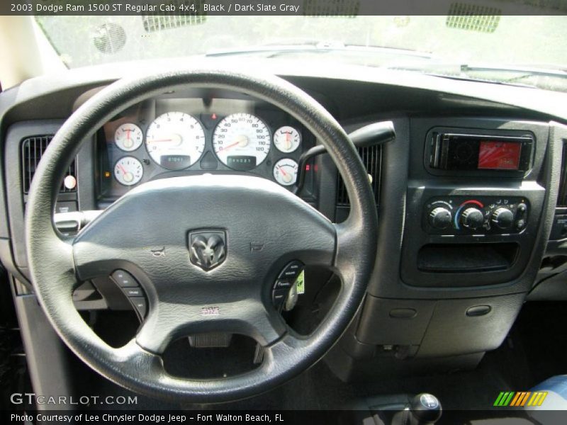 Black / Dark Slate Gray 2003 Dodge Ram 1500 ST Regular Cab 4x4