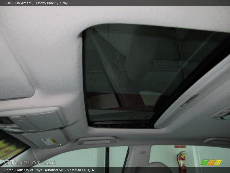 Ebony Black / Gray 2007 Kia Amanti