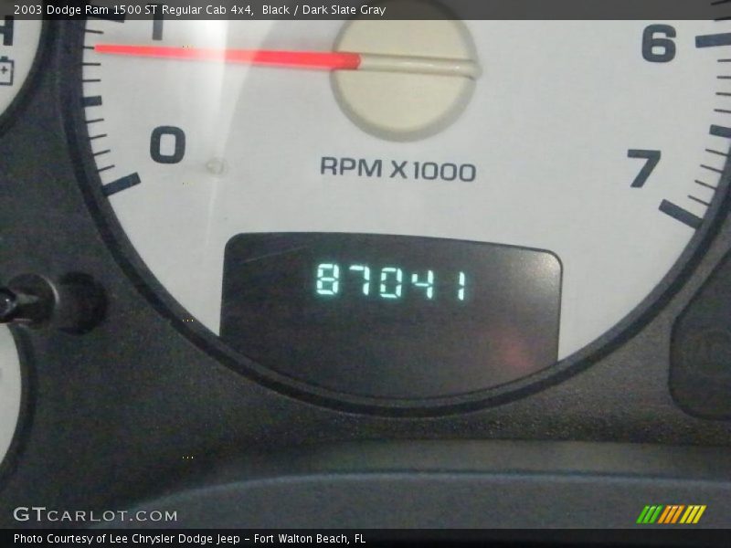 Black / Dark Slate Gray 2003 Dodge Ram 1500 ST Regular Cab 4x4