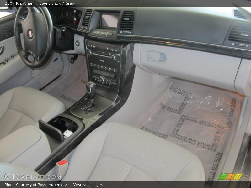 Ebony Black / Gray 2007 Kia Amanti