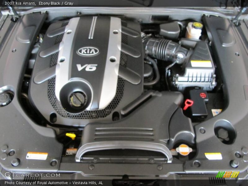 Ebony Black / Gray 2007 Kia Amanti