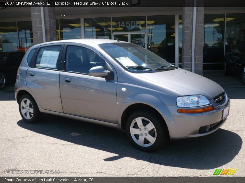 Medium Gray / Charcoal Black 2007 Chevrolet Aveo 5 LS Hatchback