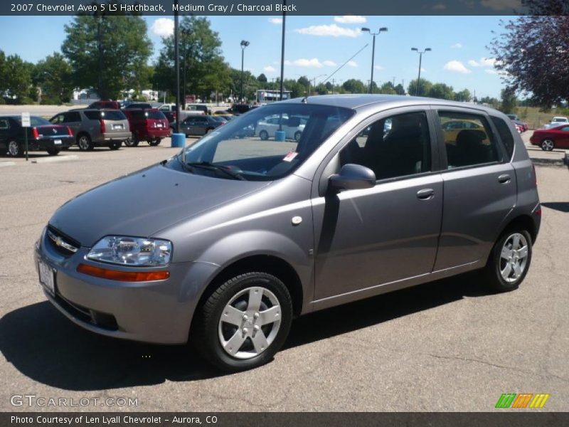 Medium Gray / Charcoal Black 2007 Chevrolet Aveo 5 LS Hatchback