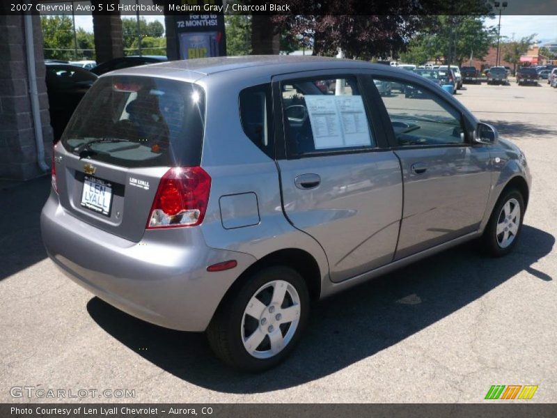 Medium Gray / Charcoal Black 2007 Chevrolet Aveo 5 LS Hatchback