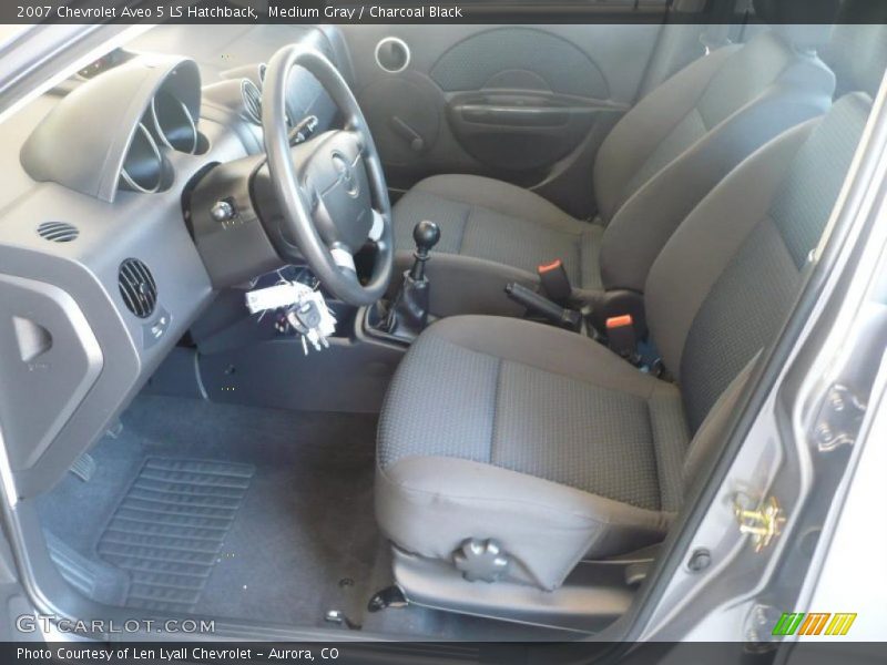 Medium Gray / Charcoal Black 2007 Chevrolet Aveo 5 LS Hatchback