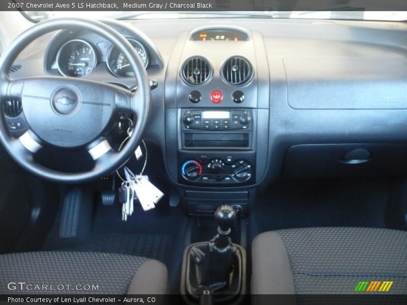 Medium Gray / Charcoal Black 2007 Chevrolet Aveo 5 LS Hatchback