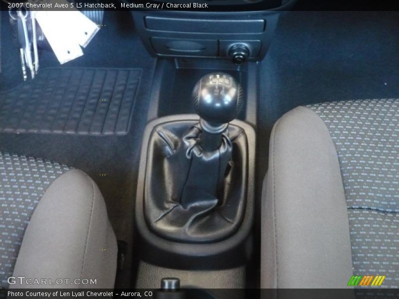 Medium Gray / Charcoal Black 2007 Chevrolet Aveo 5 LS Hatchback