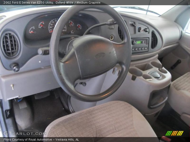 Oxford White / Medium Graphite 2002 Ford E Series Van E250 Utility