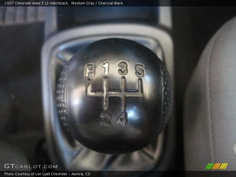 Medium Gray / Charcoal Black 2007 Chevrolet Aveo 5 LS Hatchback