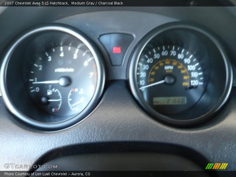 Medium Gray / Charcoal Black 2007 Chevrolet Aveo 5 LS Hatchback