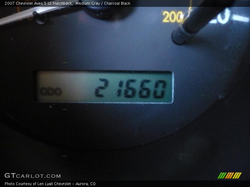 Medium Gray / Charcoal Black 2007 Chevrolet Aveo 5 LS Hatchback