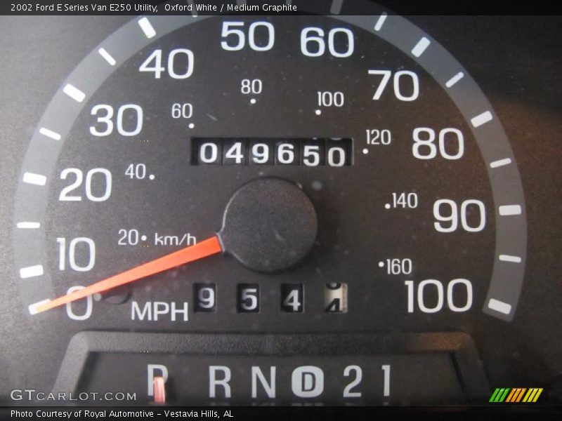 Oxford White / Medium Graphite 2002 Ford E Series Van E250 Utility