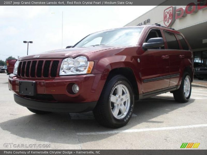 Red Rock Crystal Pearl / Medium Slate Gray 2007 Jeep Grand Cherokee Laredo 4x4