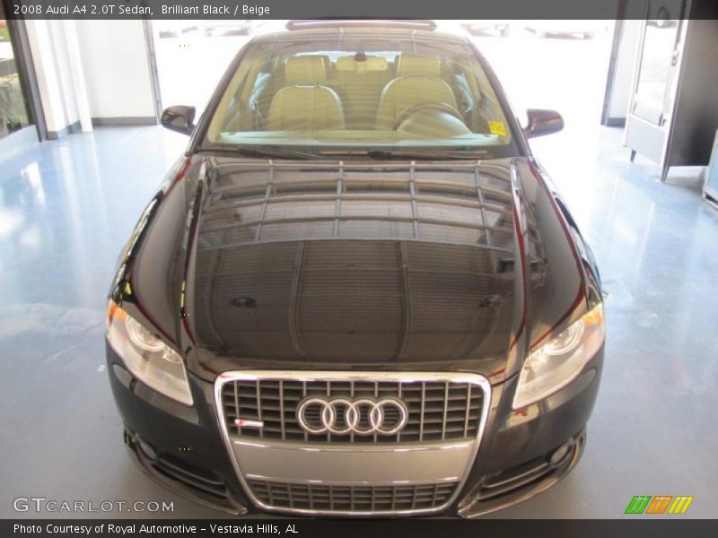 Brilliant Black / Beige 2008 Audi A4 2.0T Sedan