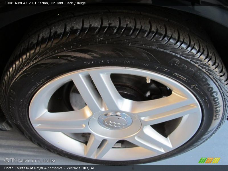Brilliant Black / Beige 2008 Audi A4 2.0T Sedan