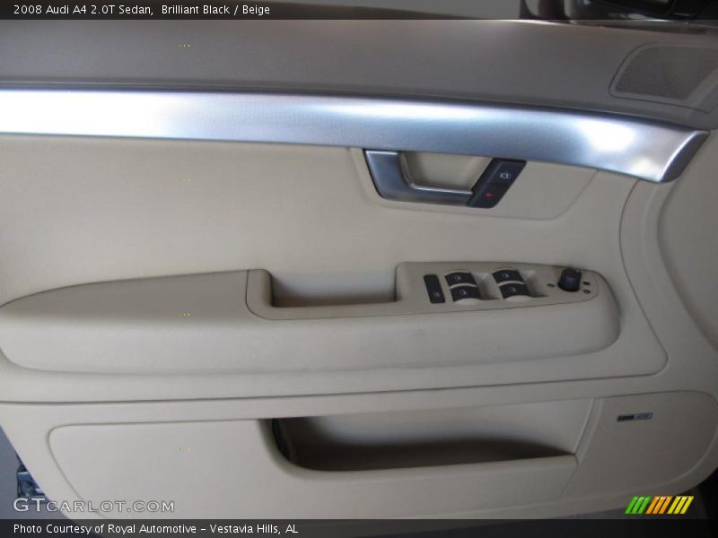 Brilliant Black / Beige 2008 Audi A4 2.0T Sedan