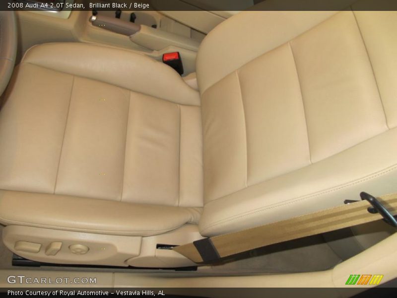 Brilliant Black / Beige 2008 Audi A4 2.0T Sedan