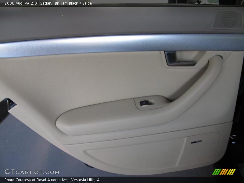 Brilliant Black / Beige 2008 Audi A4 2.0T Sedan