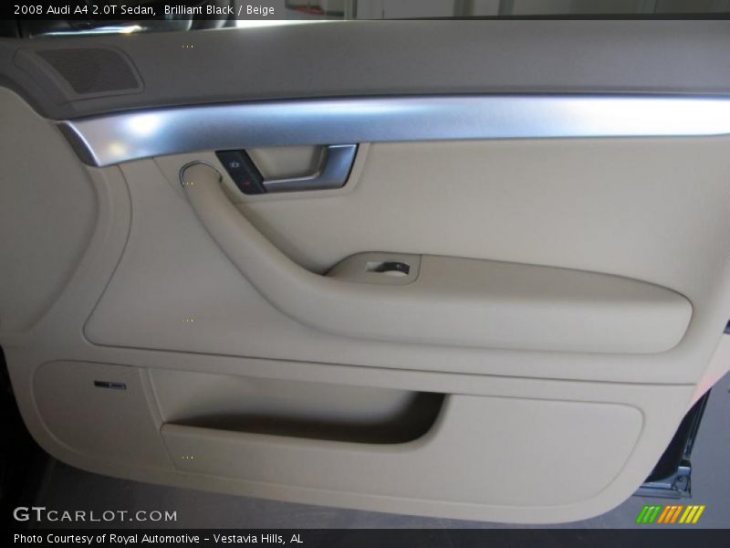 Brilliant Black / Beige 2008 Audi A4 2.0T Sedan