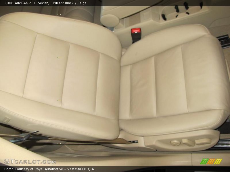 Brilliant Black / Beige 2008 Audi A4 2.0T Sedan