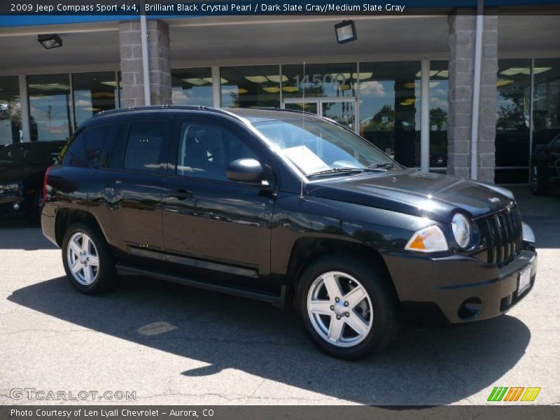 Brilliant Black Crystal Pearl / Dark Slate Gray/Medium Slate Gray 2009 Jeep Compass Sport 4x4