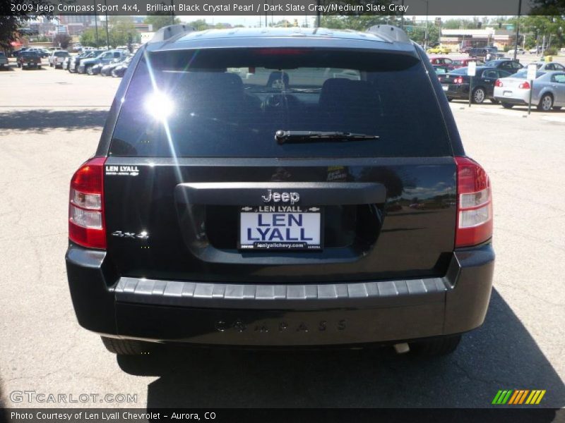 Brilliant Black Crystal Pearl / Dark Slate Gray/Medium Slate Gray 2009 Jeep Compass Sport 4x4