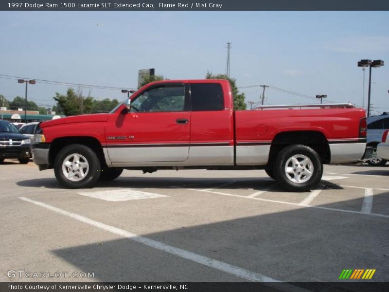 Flame Red / Mist Gray 1997 Dodge Ram 1500 Laramie SLT Extended Cab